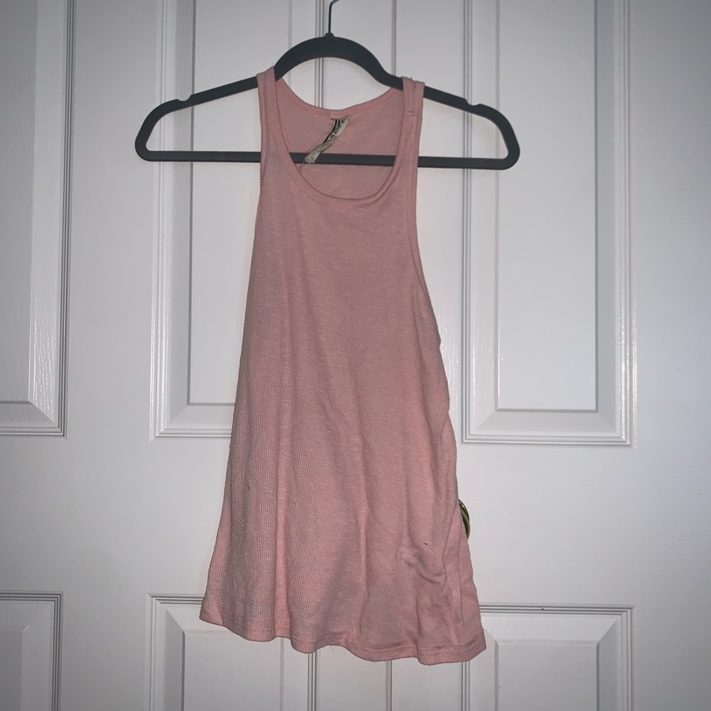 Light pink free People high neck tank